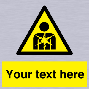 Custom Warning substance or mixture presenting a health hazard